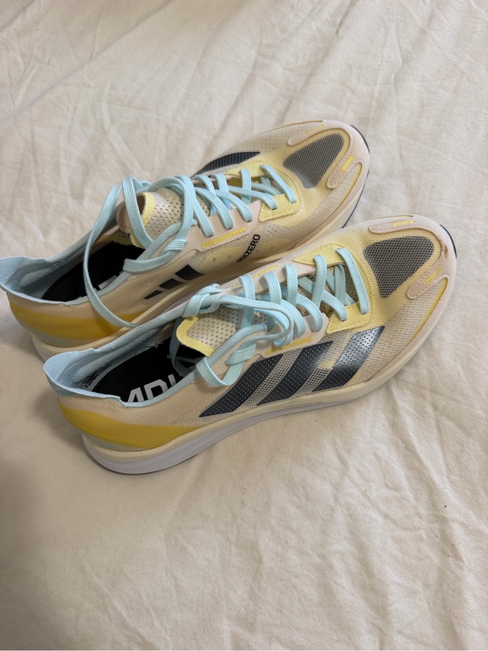 adidas Women's Running Sneakers - Yellow & Light Blue